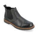 ヴァンセ カンパニー メンズ ブーツ シューズ Men's Lancaster Wide Tru Comfort Foam Pull-On Cap Toe Chelsea Boot Black(4)
