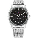 トミー ヒルフィガー レディース 腕時計 アクセサリー Men's Stainless Steel Mesh Bracelet Watch 42mm Stainless Steel(2)