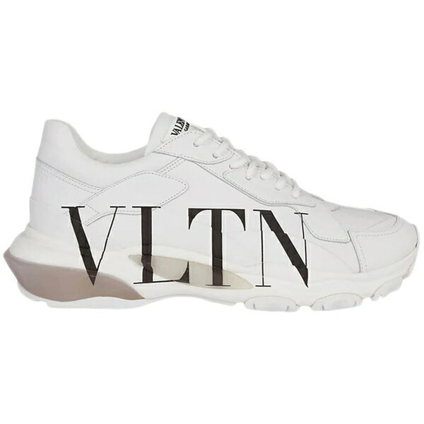 Valentino ヴァレンティノ メンズ スニーカー 【Valentino VLTN Bounce Logo Print White Black】 サイズ U...
