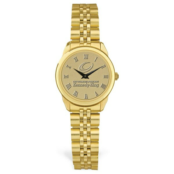楽天astyジャーディン レディース 腕時計 アクセサリー KennedyKing College Statesmen Women's Medallion Rolled Link Bracelet Wristwatch Gold