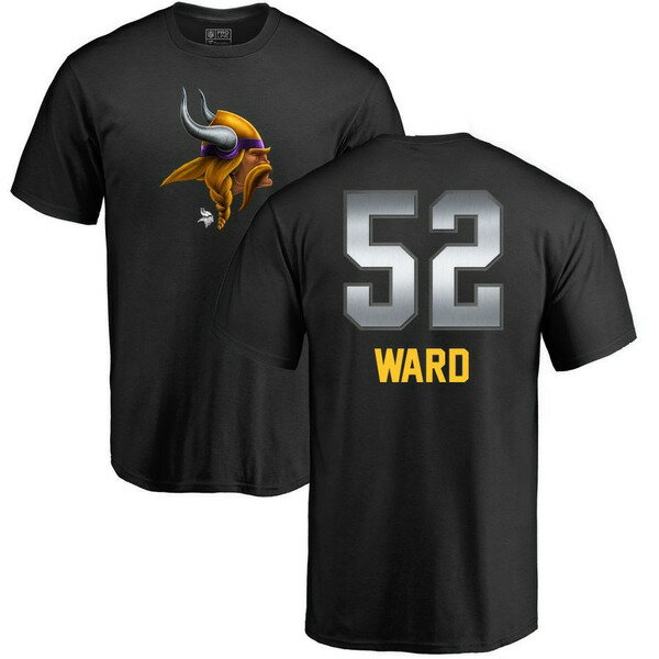 եʥƥ  T ȥåץ Minnesota Vikings NFL Pro Line by Fanatics Personalized Midnight Mascot TShirt Black