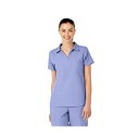 ウィンク レディース カットソー トップス Women's W123 Collar Scrub Top Ceil blue|詳細画像