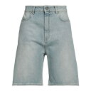 【送料無料】 ルルー スタジオ レディース デニムパンツ ボトムス Denim shorts Blue