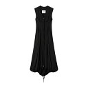 ジル・サンダー レディース ワンピース トップス Calf Length Sleeveless Dress Black