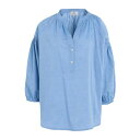 【送料無料】 ウール リッチ レディース カットソー トップス CHAMBRAY BLOUSE Light blue