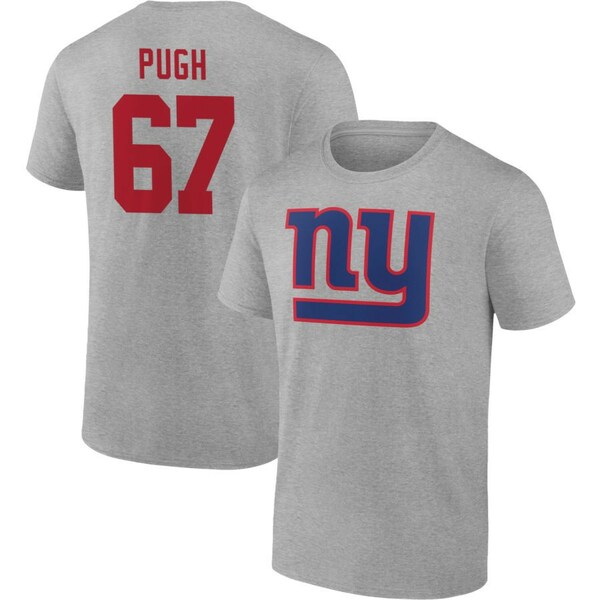 եʥƥ  T ȥåץ New York Giants Fanatics Branded Team Authentic Custom TShirt Heathered Gray