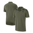 【送料無料】 ナイキ メンズ ポロシャツ トップス Oregon Ducks Nike 2023 Sideline Coaches Military Pack Performance Polo Olive