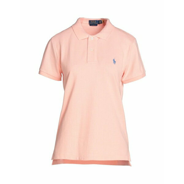 【送料無料】 ラルフローレン レディース ポロシャツ トップス CLASSIC FIT MESH POLO SHIRT Light pink