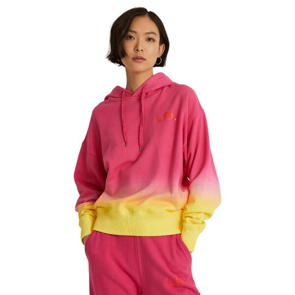 ラルフローレン レディース パーカー・スウェットシャツ アウター Dip-Dyed French Terry Hoodie Pink/Orange/Yellow