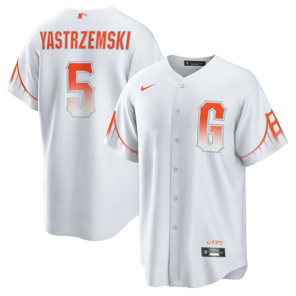 ナイキ メンズ ユニフォーム トップス Mike Yastrzemski San Francisco Giants Nike City Connect Replica Player Jersey White