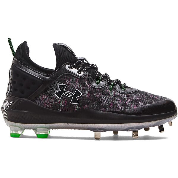 Under Armour アンダーアーマー メンズ スニーカー 【Under Armour Harper 8 Low ST Black Pink Green】 サイズ US_11.5(29.5cm) Black/Metallic Silver