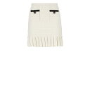 セルフ・ポートレイト レディース スカート ボトムス Textured Knit Mini Skirt Ivory