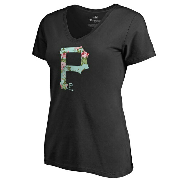 t@ieBNX fB[X TVc gbvX Pittsburgh Pirates Fanatics Branded Women's Lovely VNeck TShirt Black