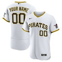 ナイキ メンズ ユニフォーム トップス Pittsburgh Pirates Nike Home Authentic Custom Jersey White