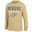 ԥ  T ȥåץ Purdue Boilermakers Champion Basketball Stack Long Sleeve TShirt Gold