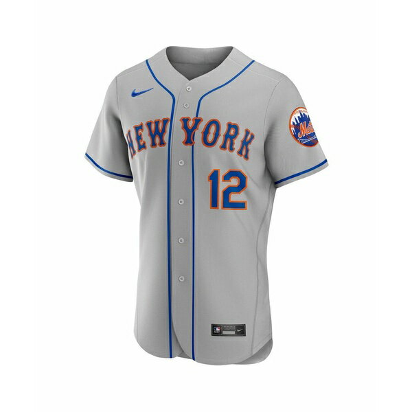 ナイキ メンズ パーカー・スウェットシャツ アウター Men's Francisco Lindor Gray New York Mets Road Authentic Player Jersey Gray