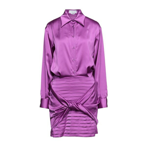 【送料無料】 シンクルー レディース ワンピース トップス Mini dresses Purple