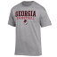 ԥ  T ȥåץ Georgia Bulldogs Champion Basketball Stack TShirt Heather Gray