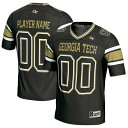 ゲームデイグレーツ メンズ ユニフォーム トップス Georgia Tech Yellow Jackets GameDay Greats NIL PickAPlayer Football Jersey Black