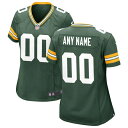 iCL fB[X jtH[ gbvX Green Bay Packers Nike Women's Custom Game Jersey Green