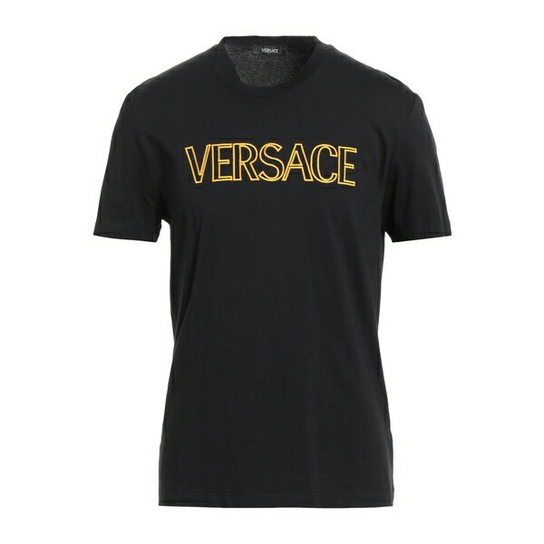 【送料無料】 ヴェルサーチ メンズ Tシャツ トップス T-shirts Black