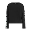 【送料無料】 モスキーノ レディース パーカー・スウェットシャツ アウター Sweatshirts Black
