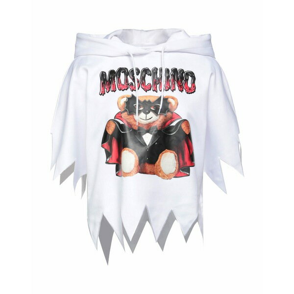 【送料無料】 モスキーノ レディース パーカー・スウェットシャツ アウター Sweatshirts White(4)