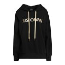 【送料無料】 ロベルトカヴァリ レディース パーカー・スウェットシャツ アウター Sweatshirts Black|詳細画像