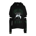 【送料無料】 ラフ・シモンズ レディース パーカー・スウェットシャツ アウター Sweatshirts Black