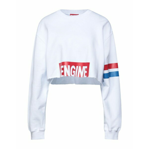 【送料無料】 エンジン レディース パーカー・スウェットシャツ アウター Sweatshirts White