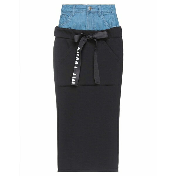 【送料無料】 ツインセット レディース スカート ボトムス Denim skirts Black