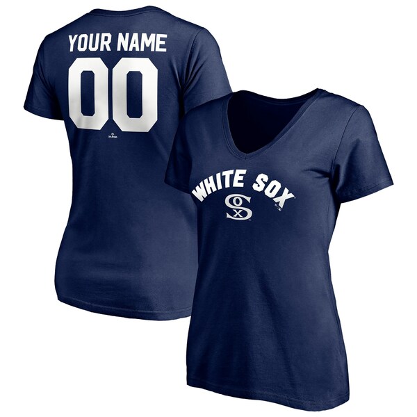 եʥƥ ǥ T ȥåץ Chicago White Sox Fanatics Branded Women's Cooperstown Winning Streak Alternate Personalized Name &Number VNeck TShirt Navy