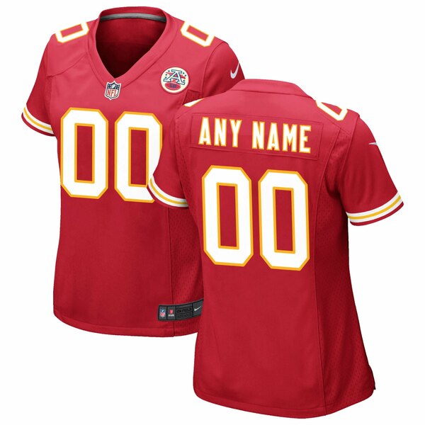 楽天astyナイキ レディース ユニフォーム トップス Kansas City Chiefs Nike Women's Custom Game Jersey Red