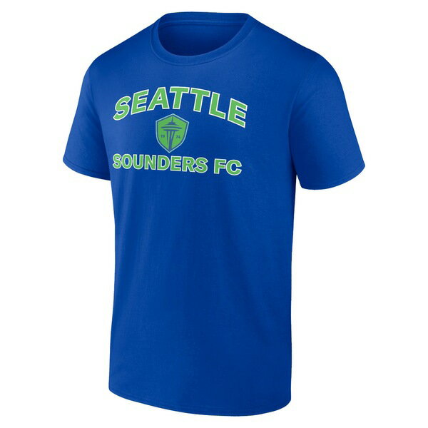ファナティクス メンズ Tシャツ トップス Seattle Sounders FC Fanatics Branded Heart Soul TShirt Blue