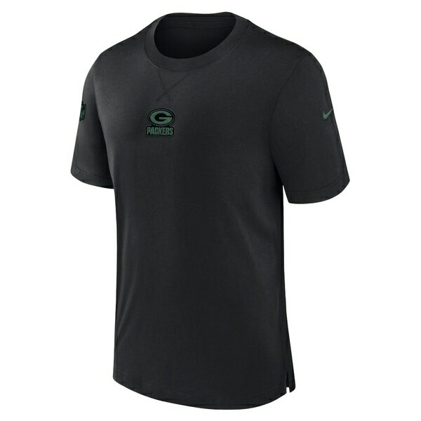 ナイキ メンズ Tシャツ トップス Green Bay Packers Nike 2023 Sideline Performance TShirt Black