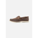 ピア ワン レディース サンダル シューズ LEATHER UNISEX - Boat shoes - brown