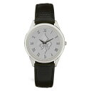 W[fB Y rv ANZT[ Marymount Saints Medallion Black Leather Wristwatch -