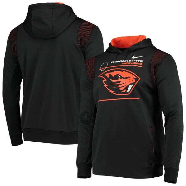 ナイキ メンズ パーカー・スウェットシャツ アウター Oregon State Beavers Nike 2021 Team Sideline Performance Pullover Hoodie Black