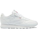 Reebok [{bN fB[X Xj[J[ yReebok Classic Leatherz TCY US_9.5W(26.5cm) Footwear White Pure Grey 3 (Women's)