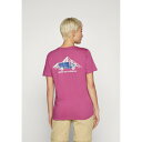 ノースフェイス レディース フィットネス スポーツ OUTDOOR GRAPHIC TEE - Print T-shirt - cyber berry(4)