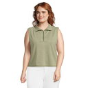 モッドドック レディース パーカー・スウェットシャツ アウター Half Zipped Sleeveless Sweatshirt Faded Fennel