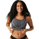 スマートウール レディース フィットネス スポーツ Intraknit Strappy Bra - Women's Black Heather