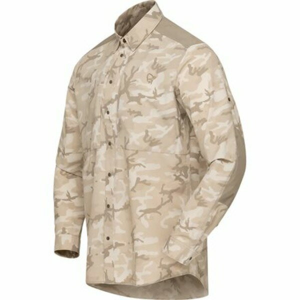 ノローナ メンズ シャツ トップス Femund Light Shirt - Men's Beige Camo