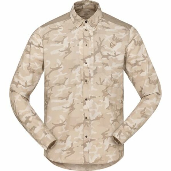 ノローナ メンズ シャツ トップス Femund Light Shirt - Men's Beige Camo
