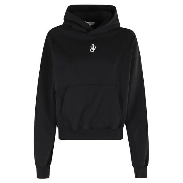 J.W.アンダーソン レディース パーカー・スウェットシャツ アウター Anchor Embroidery Cropped Hoodie -