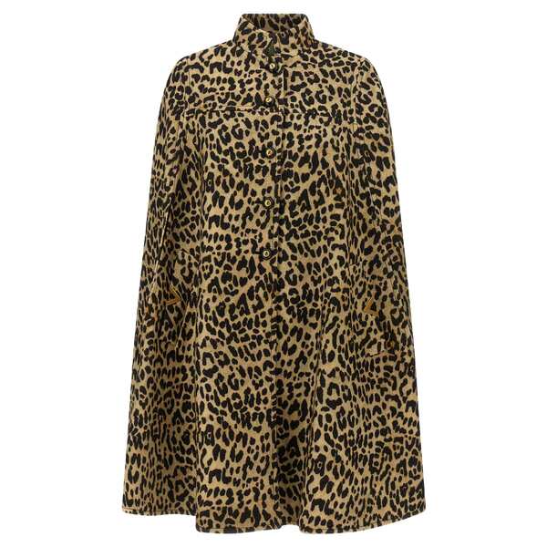 ヴァレンティノ ガラヴァーニ レディース ジャケット&ブルゾン アウター Valentino Garavani Cape In Animalier Cloth ...