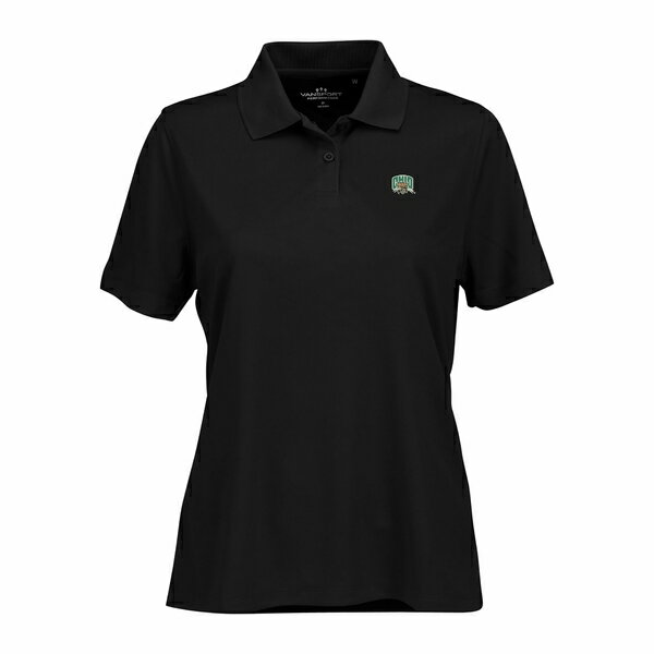 ビンテージアパレル レディース ポロシャツ トップス Ohio Bobcats Women's Vansport Omega Plus Size Tech Polo Black