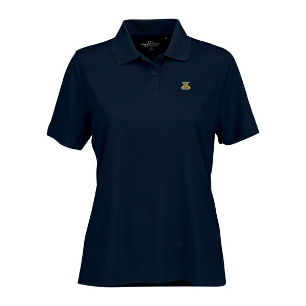 ビンテージアパレル レディース ポロシャツ トップス North Carolina A&T Aggies Women's Vansport Omega Plus Size Tech Polo Navy