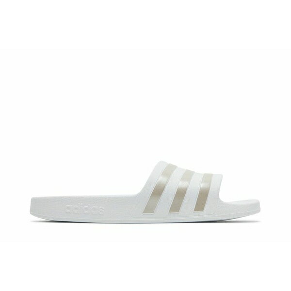 adidas アディダス メンズ スニーカー 【Adilette Aqua Slides 'White Platinum Metallic'】 サイズ US_M_13