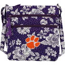 xubh[ fB[X z ANZT[ Clemson Tigers Vera Bradley Rain Garden Triple Zip Hipster Crossbody Bag